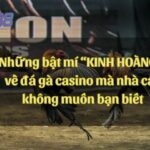 Những bật mí “KINH HOÀNG” về đá gà casino mà nhà cái không muốn bạn biết